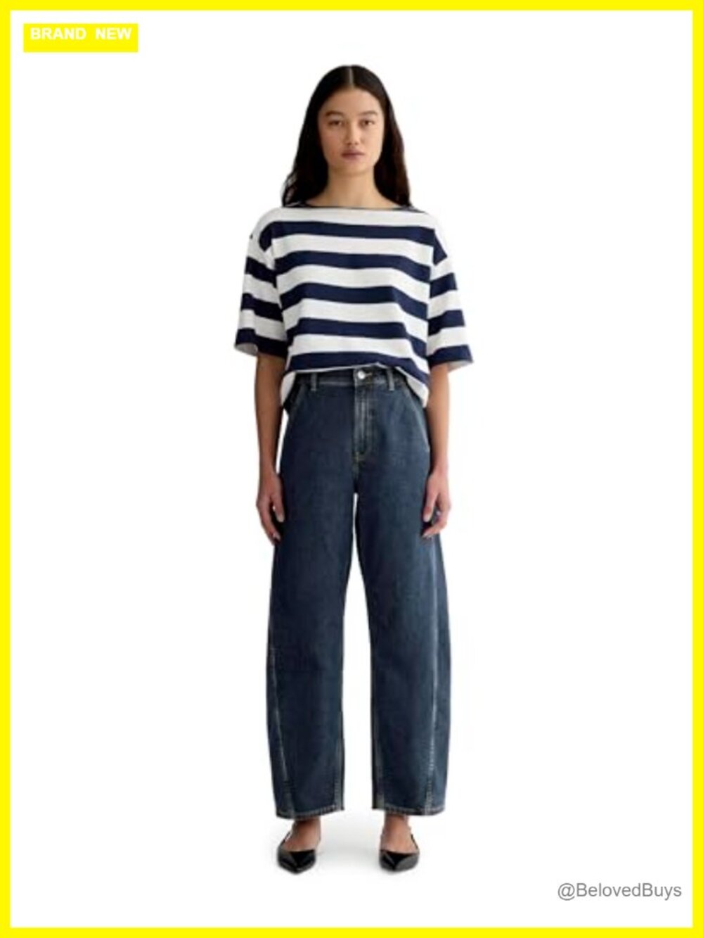 Everlane Way-High Twist Curve High Rise Wide Leg Jeans